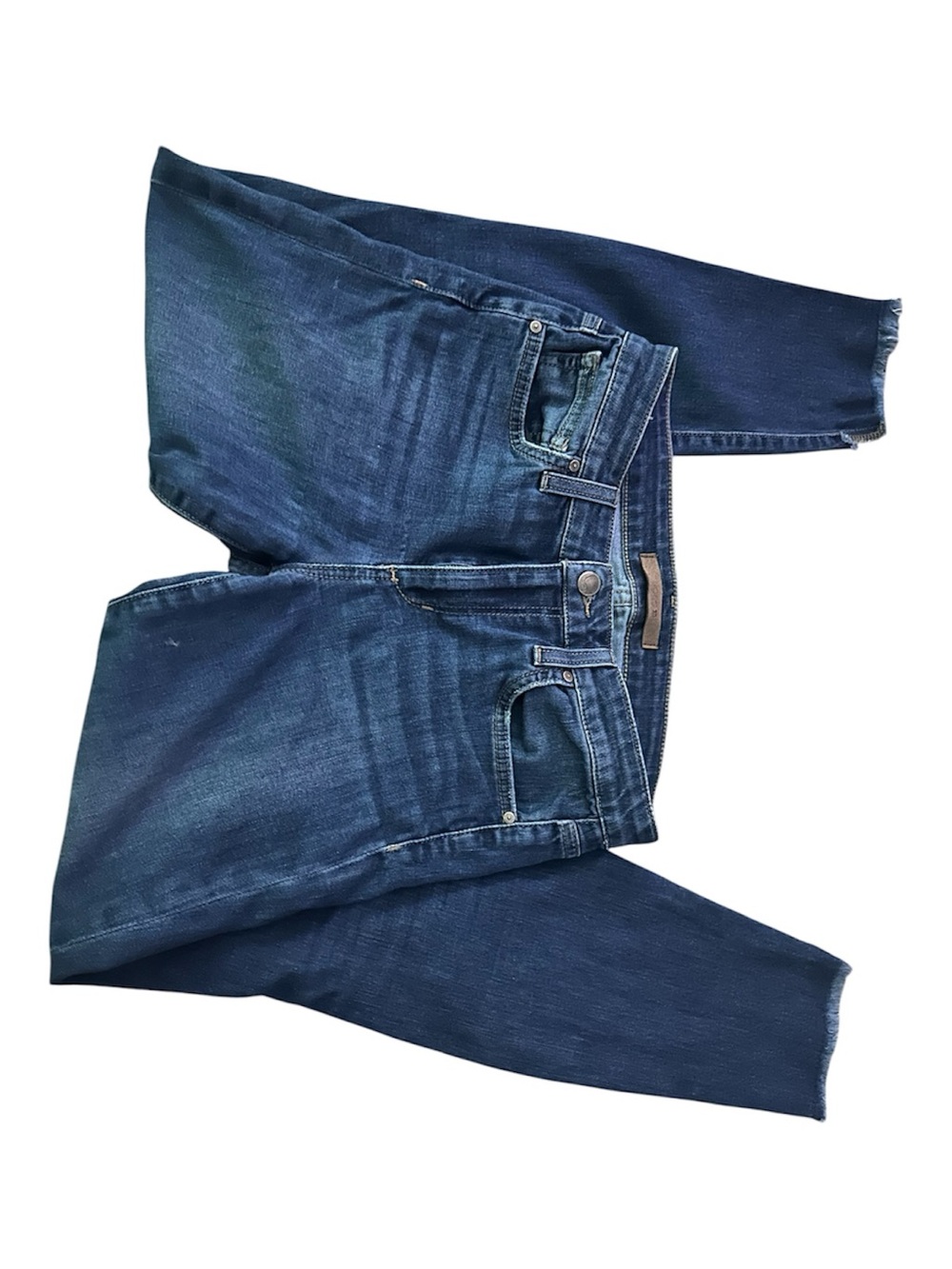 Joe's Jeans Dark Blue Denim Skinny Jeans with Raw Hem